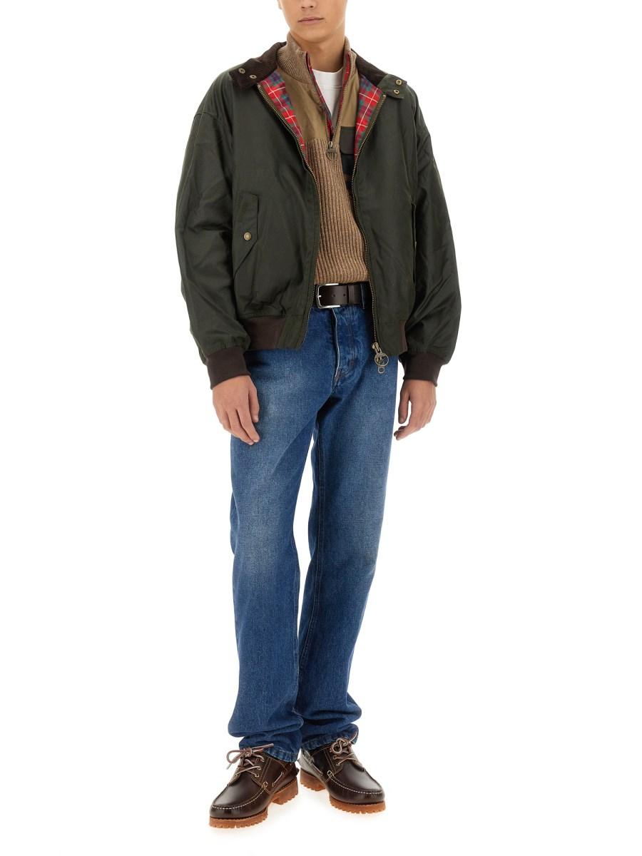BARACUTA X BARBOUR GIACCA G9 HARRINGTON IN COTONE Prezzo Ridotto