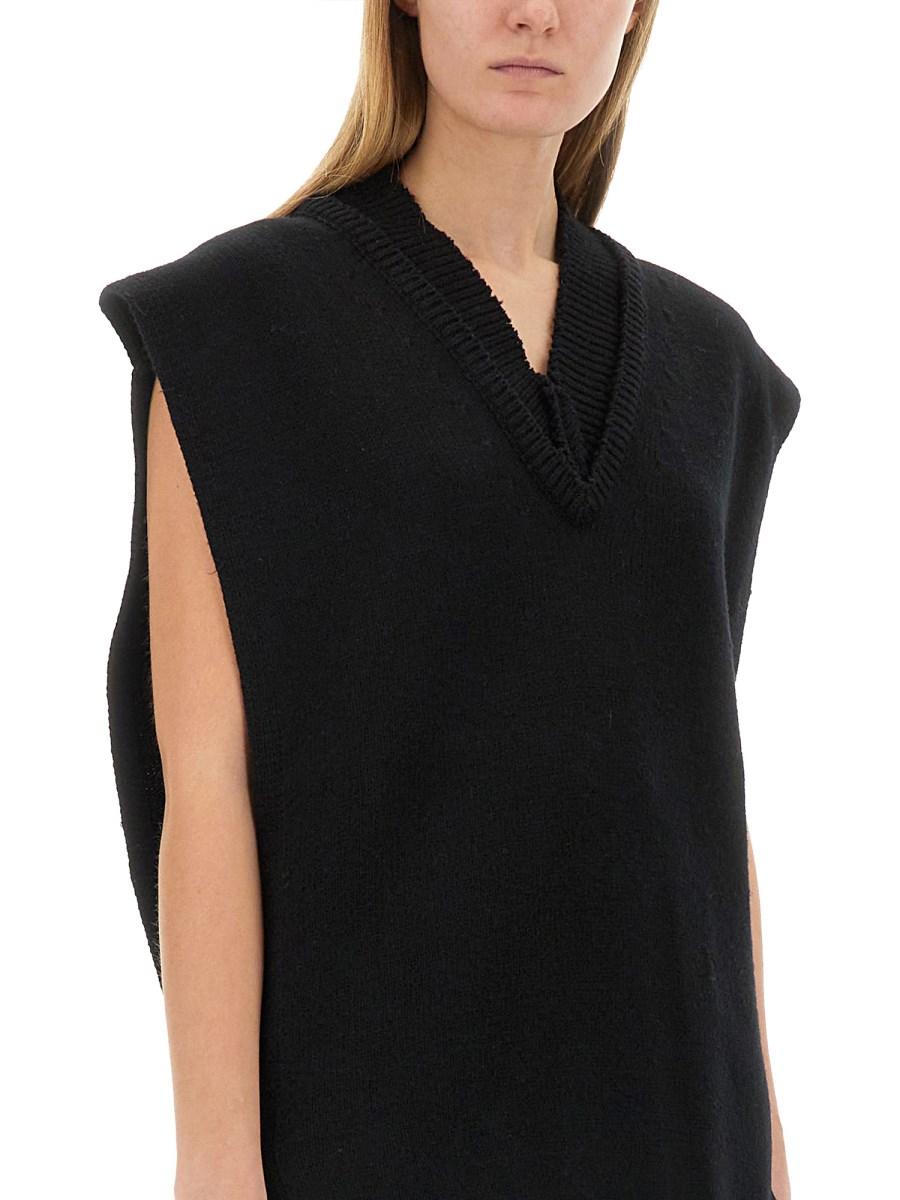 MAISON MARGIELA GILET IN MAGLIA A STRATI I Più Venduti