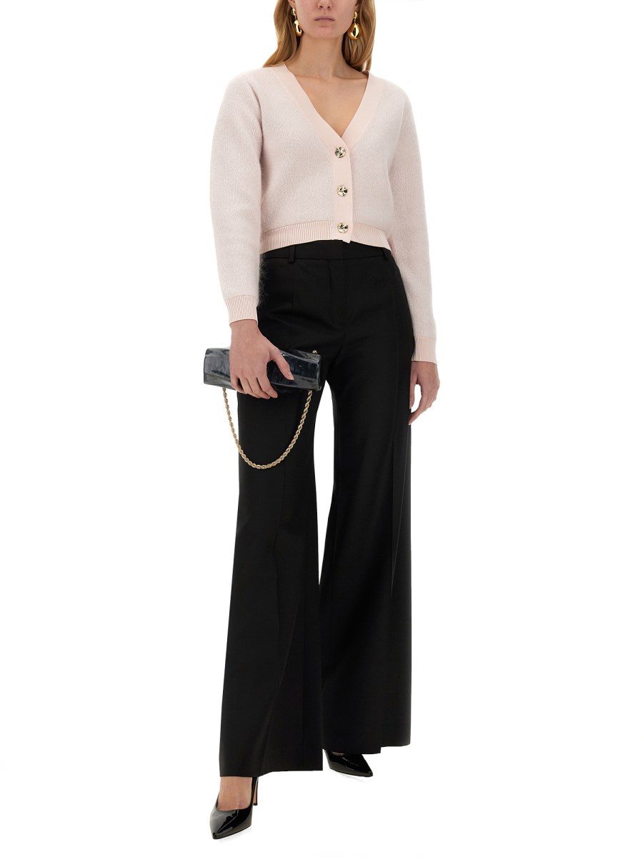 NINA RICCI PANTALONE AMPIO IN GABARDINE DI LANA Promozione