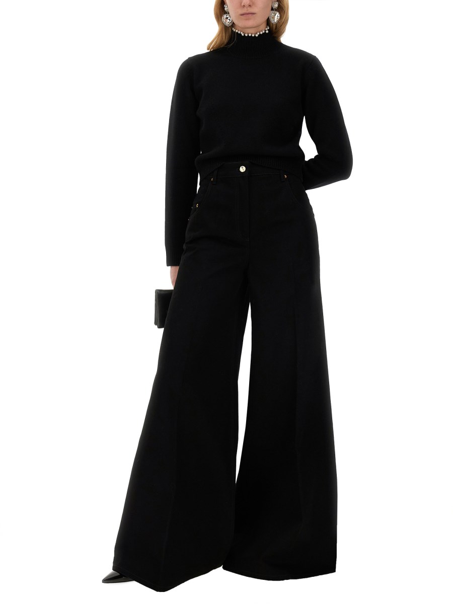 NINA RICCI PANTALONE SVASATO IN DENIM Negozi Online