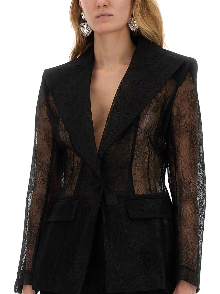 NINA RICCI BLAZER IN PIZZO CHANTILLY Shopping Online