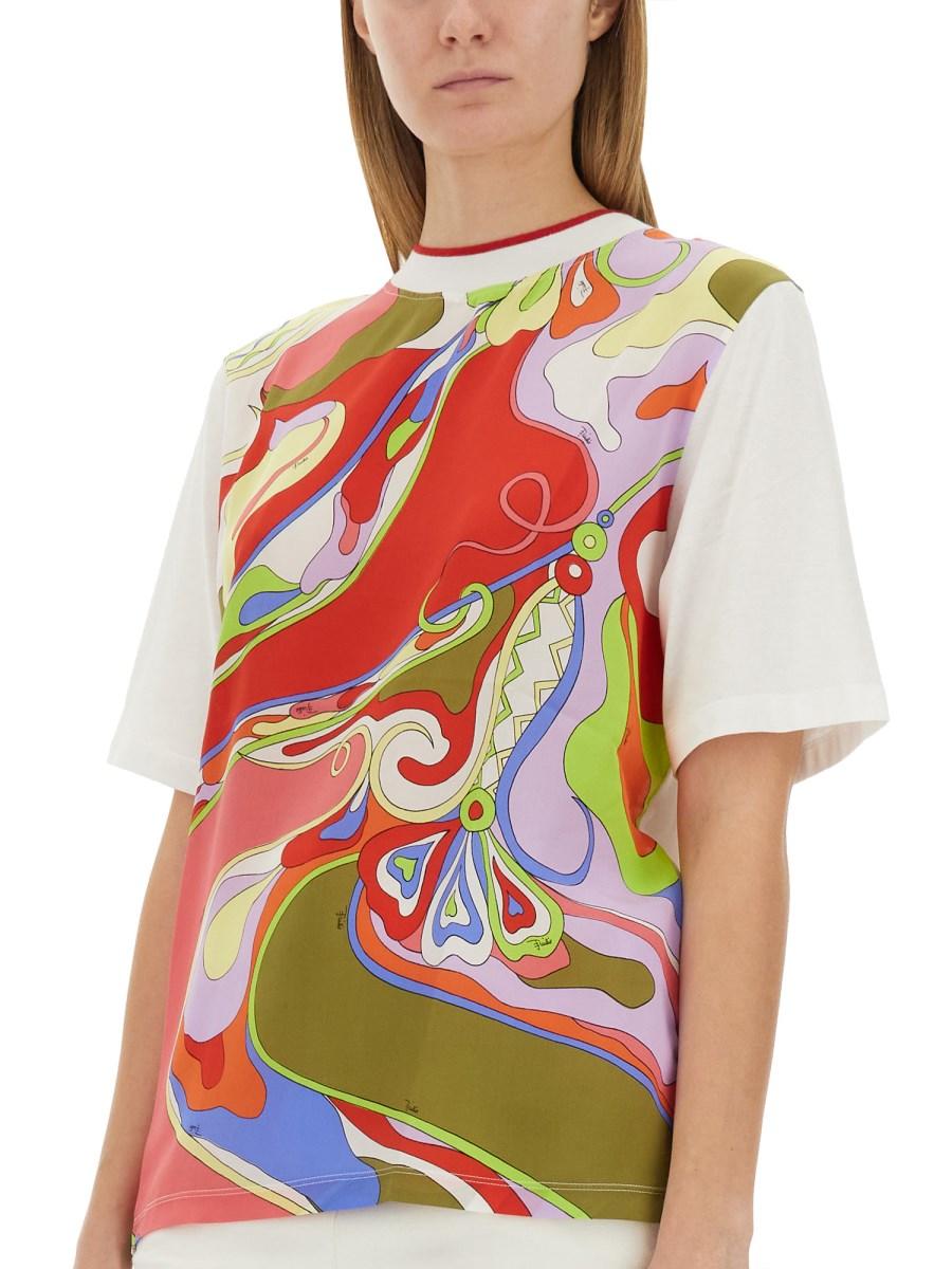 PUCCI T-SHIRT IN COTONE CON STAMPA Novità