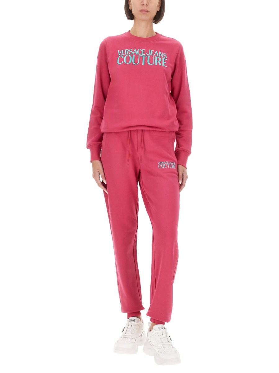 VERSACE JEANS COUTURE FELPA IN COTONE CON LOGO Hotsell