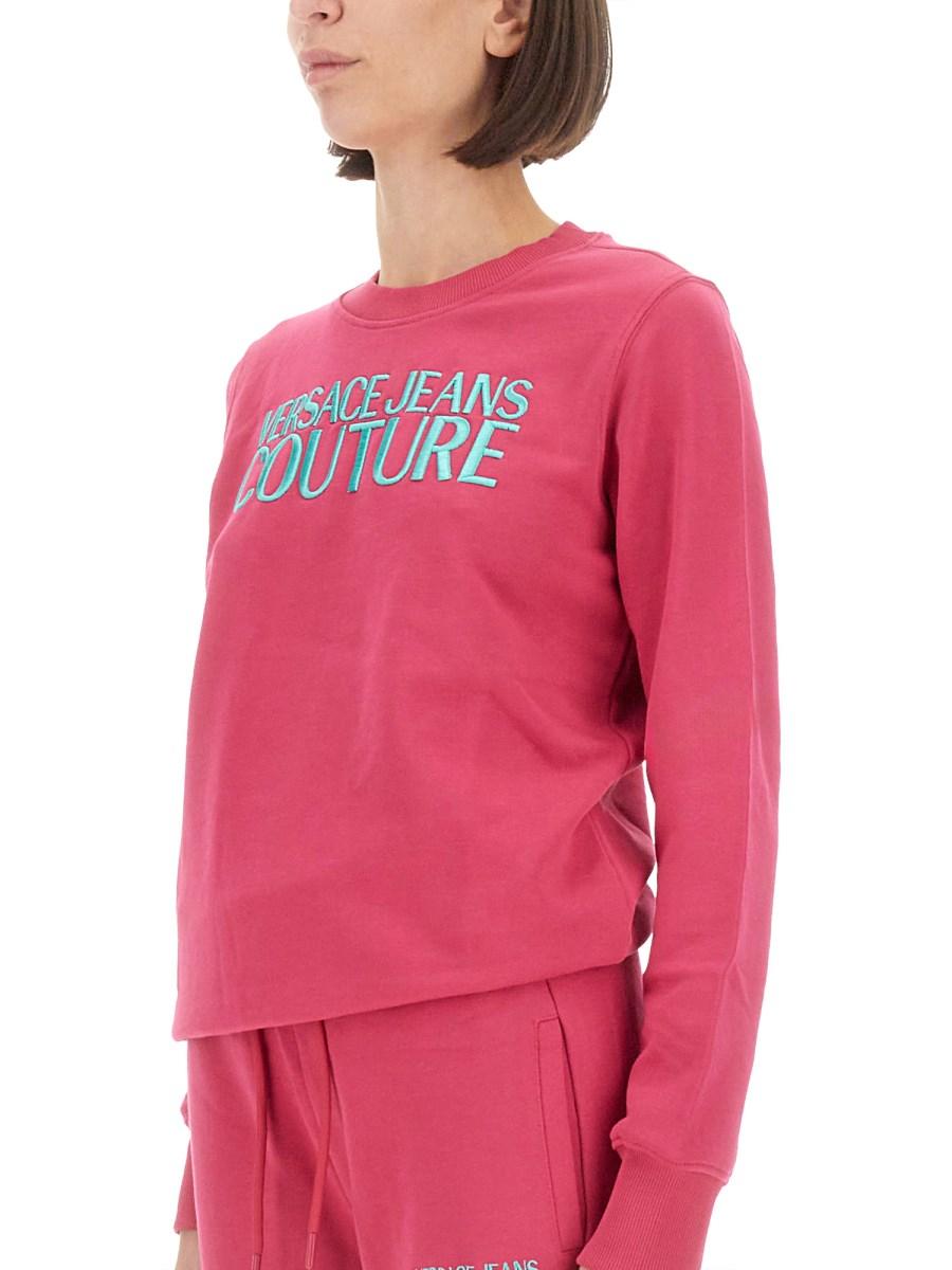 VERSACE JEANS COUTURE FELPA IN COTONE CON LOGO Hotsell
