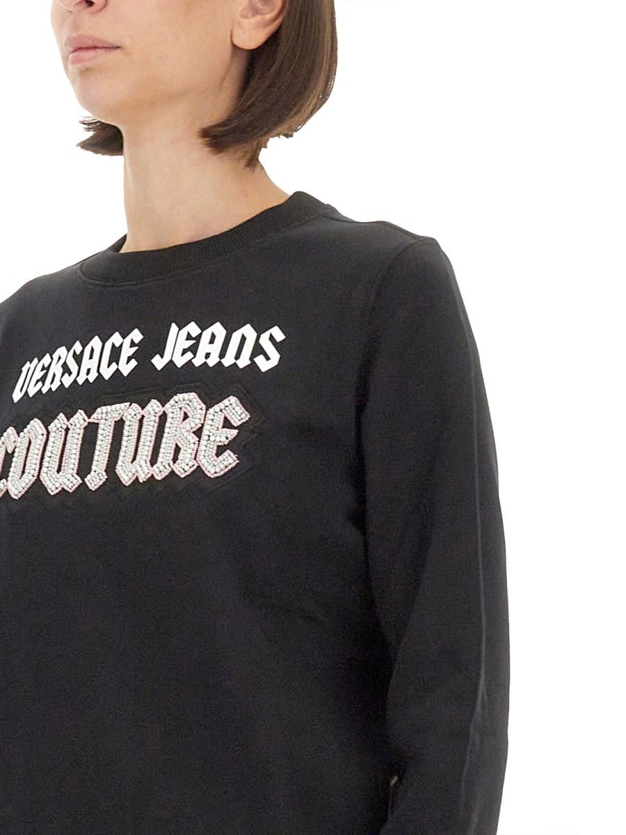 VERSACE JEANS COUTURE FELPA CON LOGO Vendita Calda