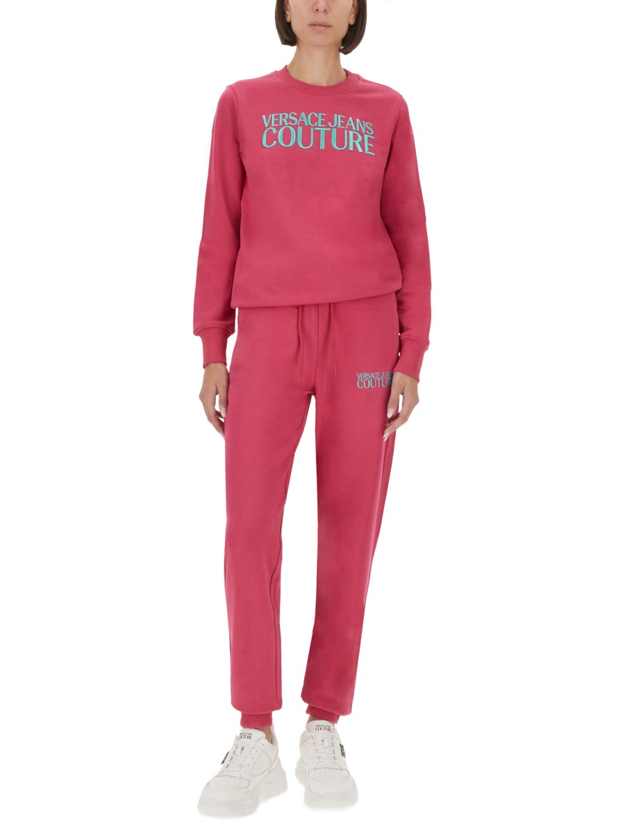 VERSACE JEANS COUTURE PANTALONE JOGGING CON LOGO Vendita Economica