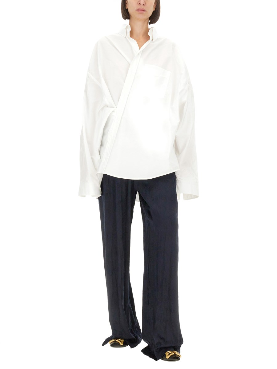 BALENCIAGA PANTALONE "PYJAMA" IN SETA Saldi Di Fabbrica