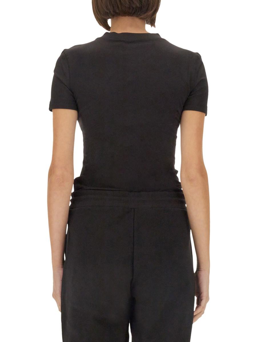 VERSACE JEANS COUTURE T-SHIRT IN JERSEY DI COTONE CON LOGO I Più Venduti