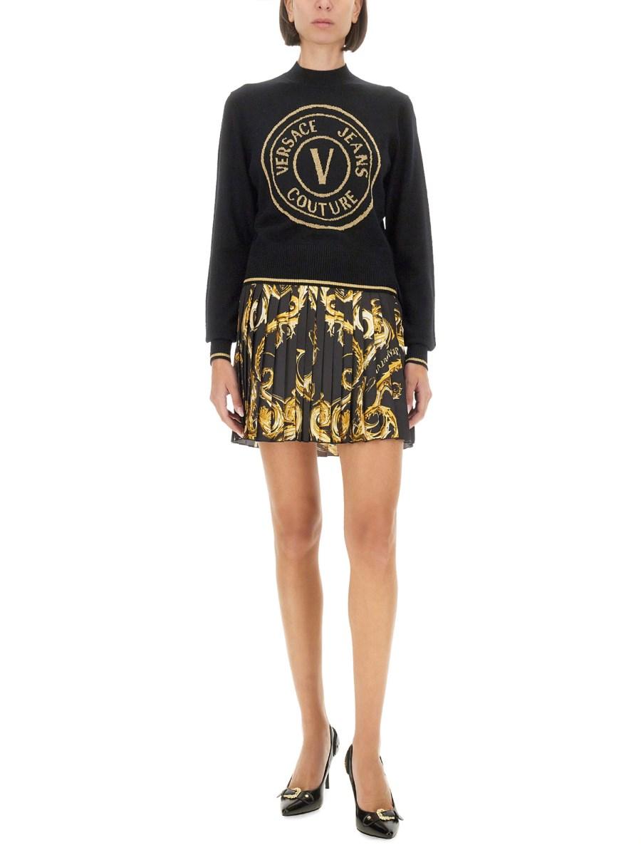 VERSACE JEANS COUTURE MAGLIA V-EMBLEM Nuova