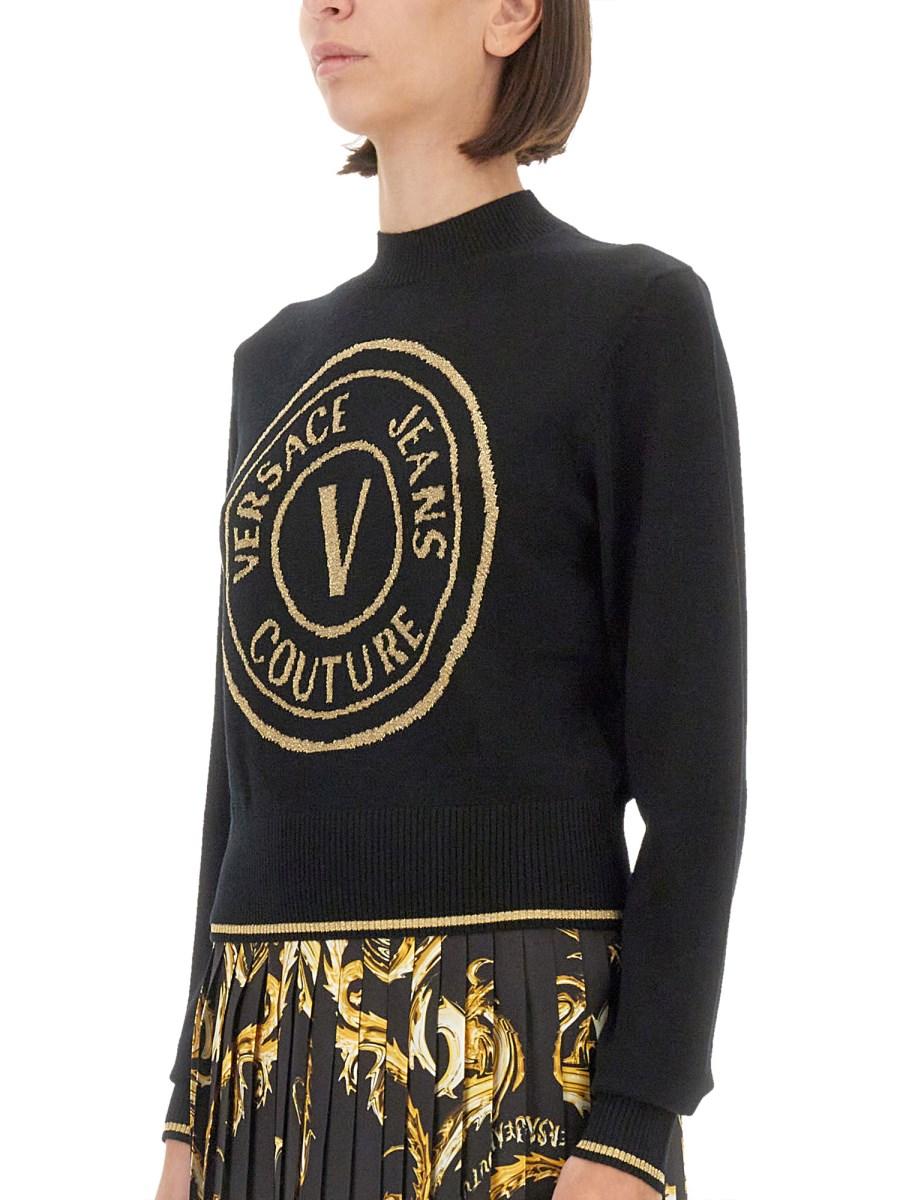 VERSACE JEANS COUTURE MAGLIA V-EMBLEM Nuova