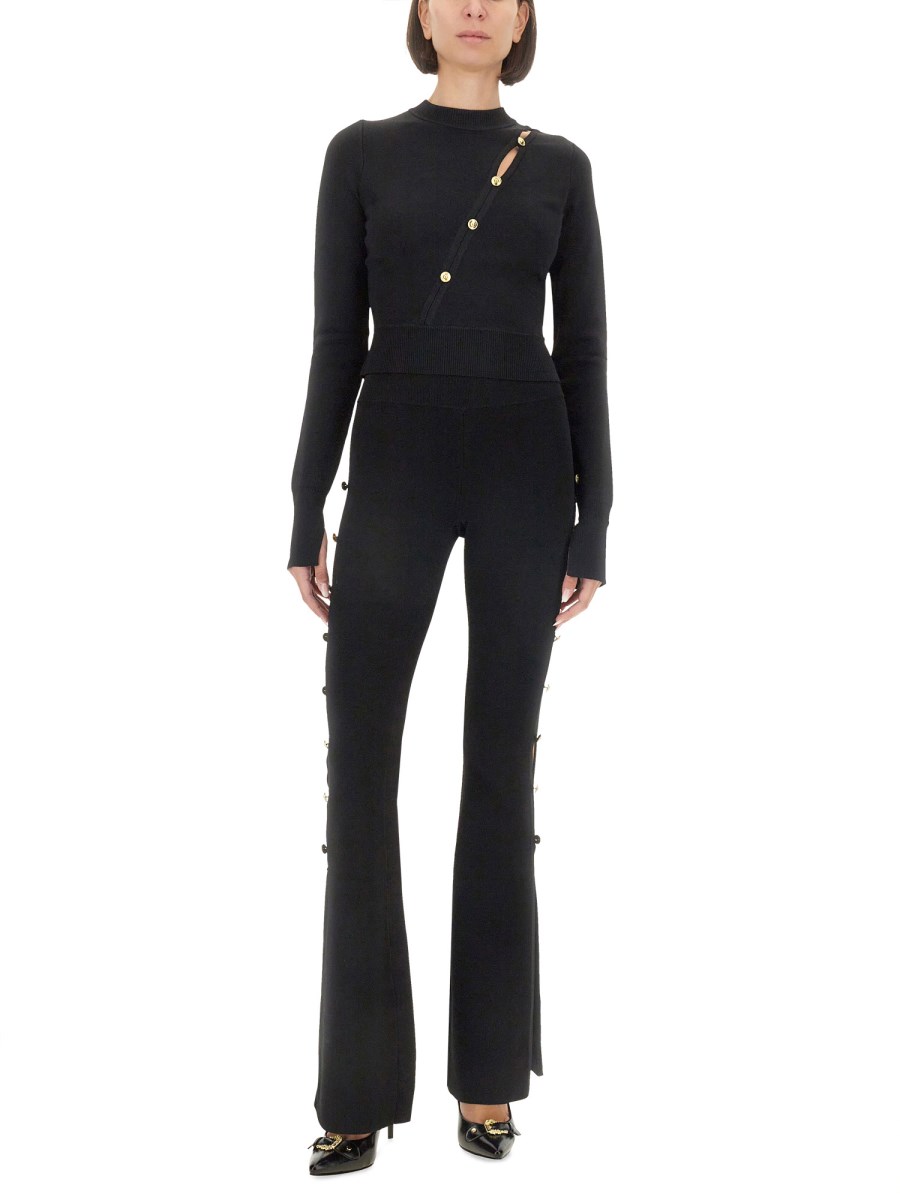 VERSACE JEANS COUTURE PANTALONE CUT OUT Moda
