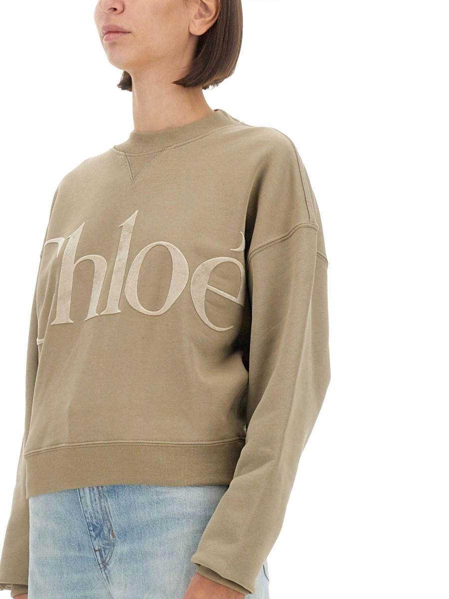 CHLOE&#39; FELPA CON LOGO Soddisfazione Garantita