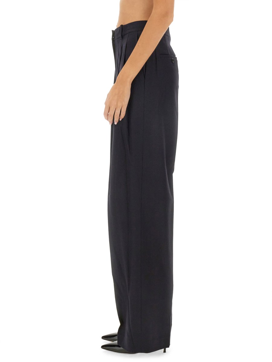 THEORY PANTALONE IN FLANELLA CON DOPPIA PIEGA Negozi Online