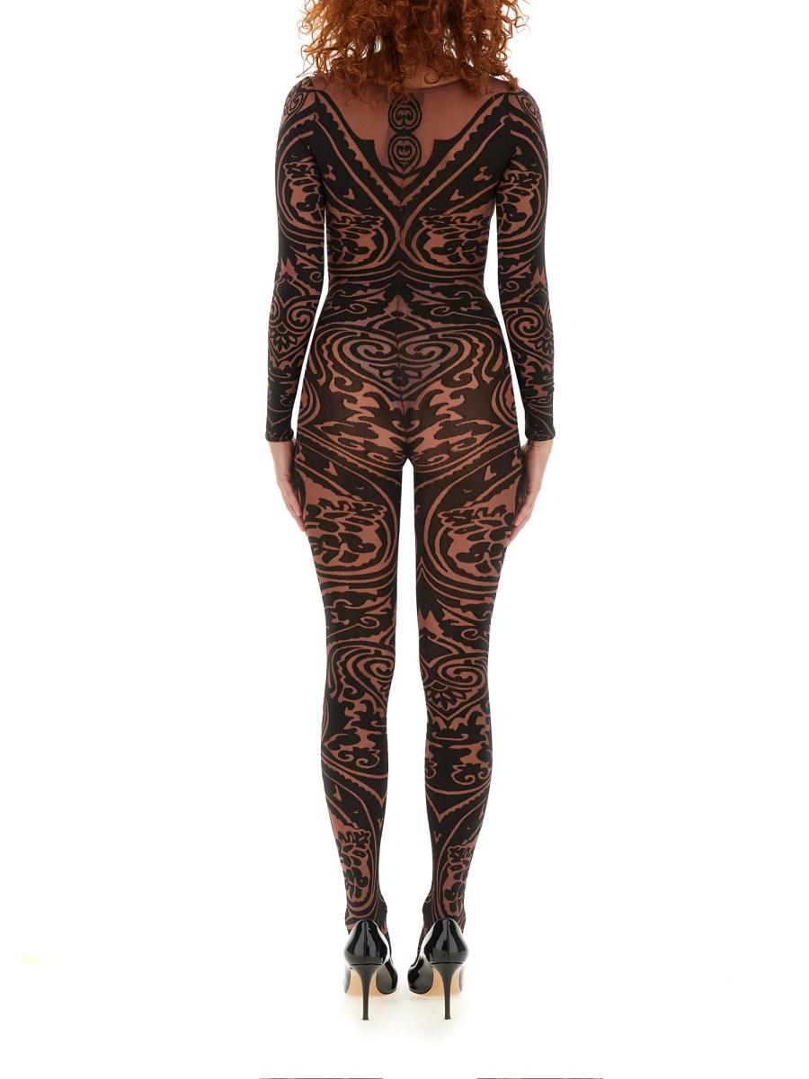 ETRO X WOLFORD BODYSUIT ETRO X WOLFORD IN NYLON CON MOTIVO PAISLEY TATTOO Acquista Ora