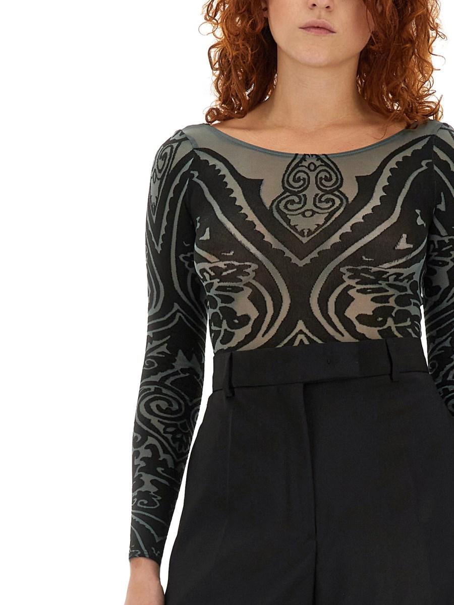 ETRO X WOLFORD BODY ETRO X WOLFORD IN NYLON CON MOTIVO PAISLEY TATTOO Shopping Online