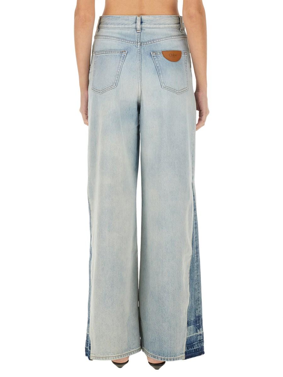 CHLOE&#39; JEANS WIDE LEG Sottocosto