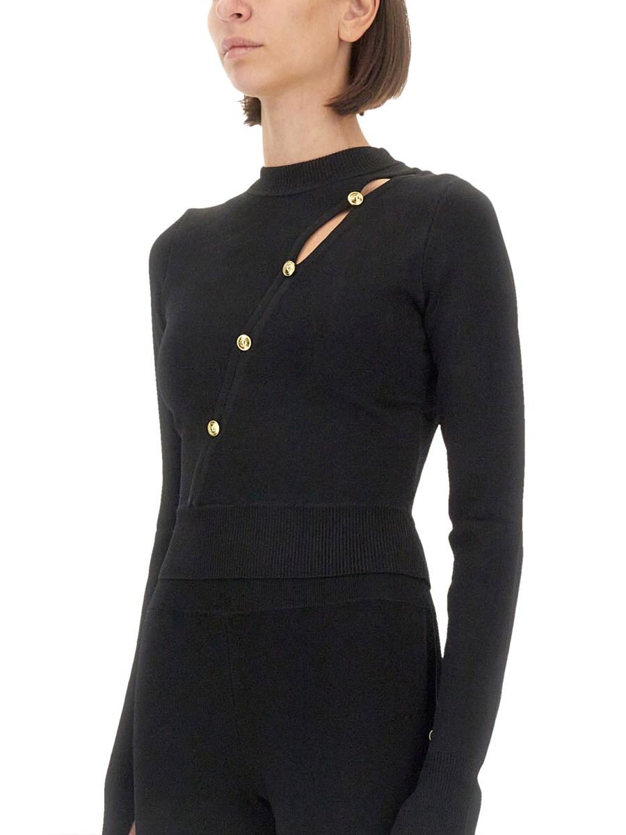 VERSACE JEANS COUTURE MAGLIA CUT OUT Novità