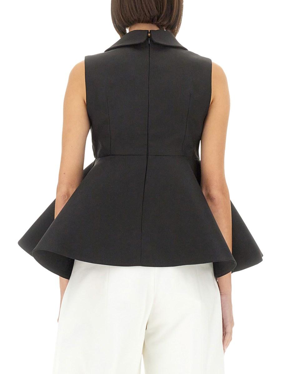 JACQUEMUS TOP SPALLA CON VOLANT Offerta