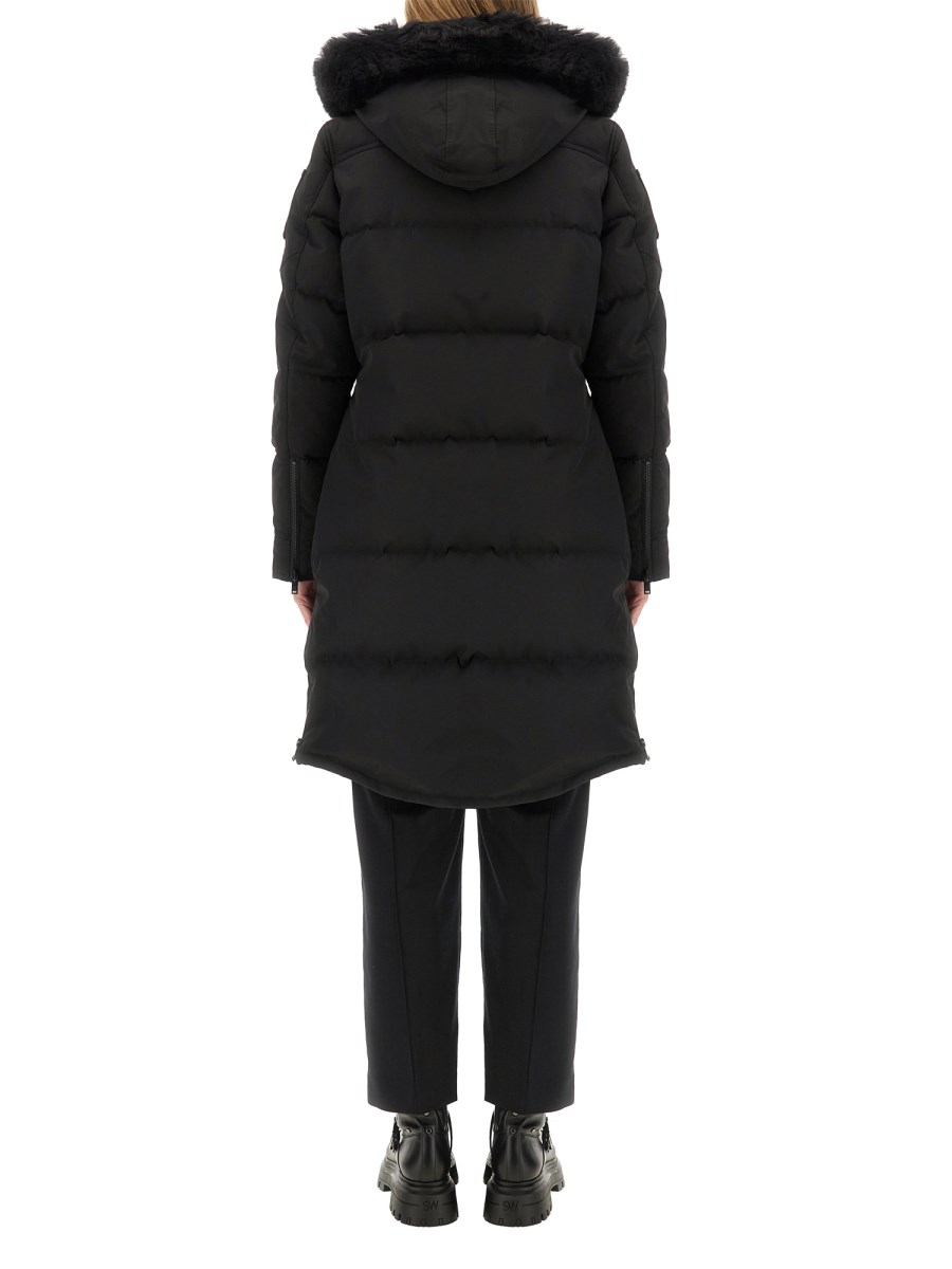 MOOSE KNUCKLES PARKA CON CAPPUCCIO IN SHEARLING Saldi