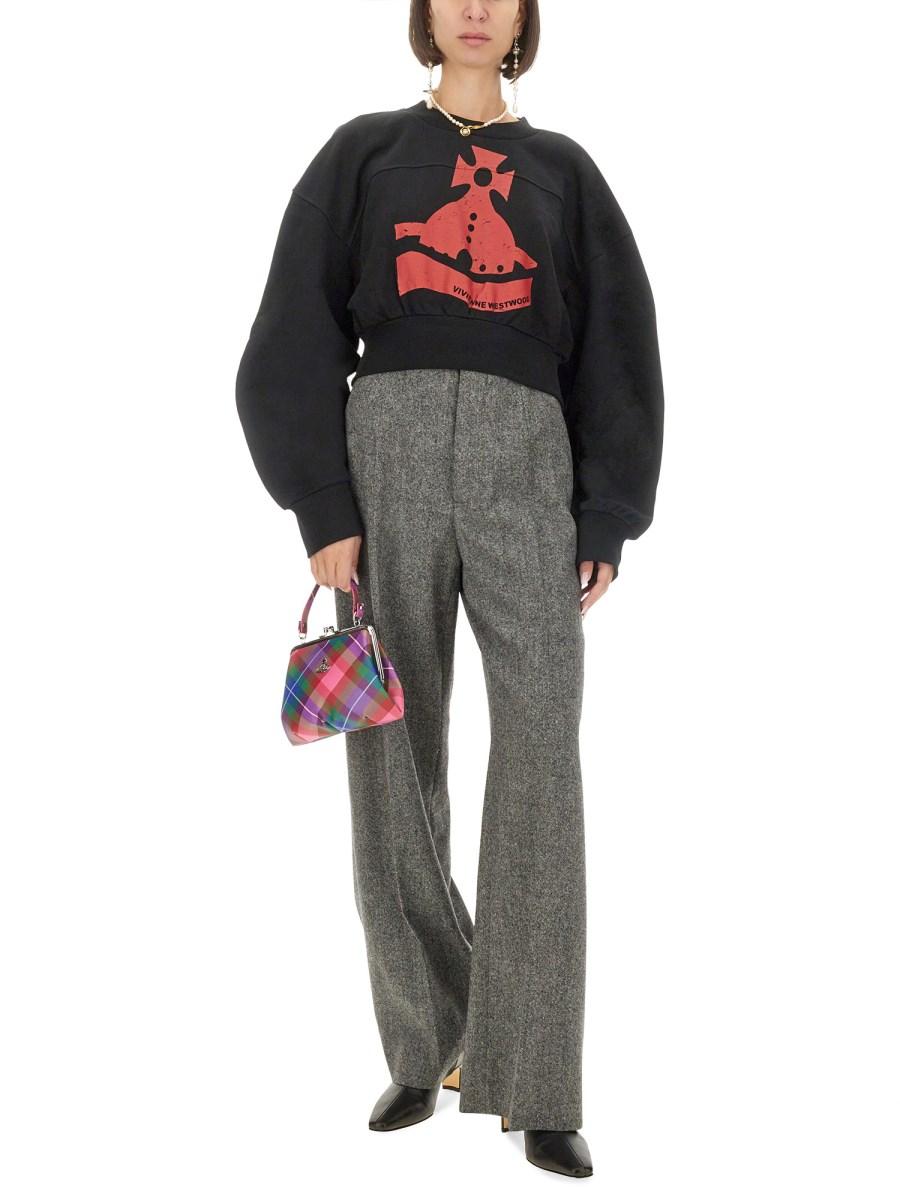 VIVIENNE WESTWOOD FELPA CON STAMPA ORB IN JERSEY DI COTONE Negozio