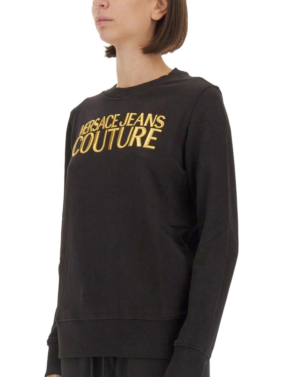 VERSACE JEANS COUTURE FELPA IN COTONE CON LOGO Qualità