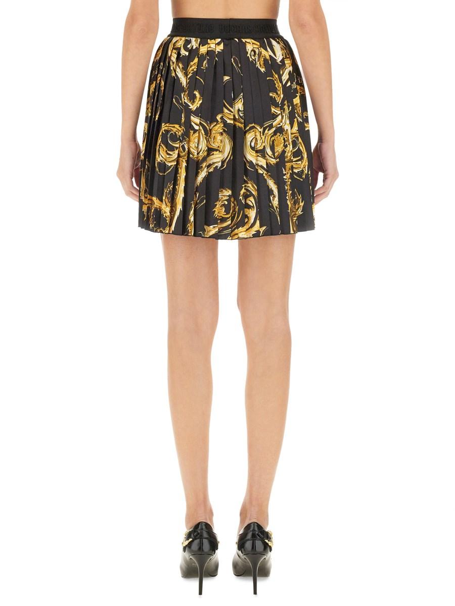 VERSACE JEANS COUTURE GONNA MINI PLISSETTATA Negozi Online