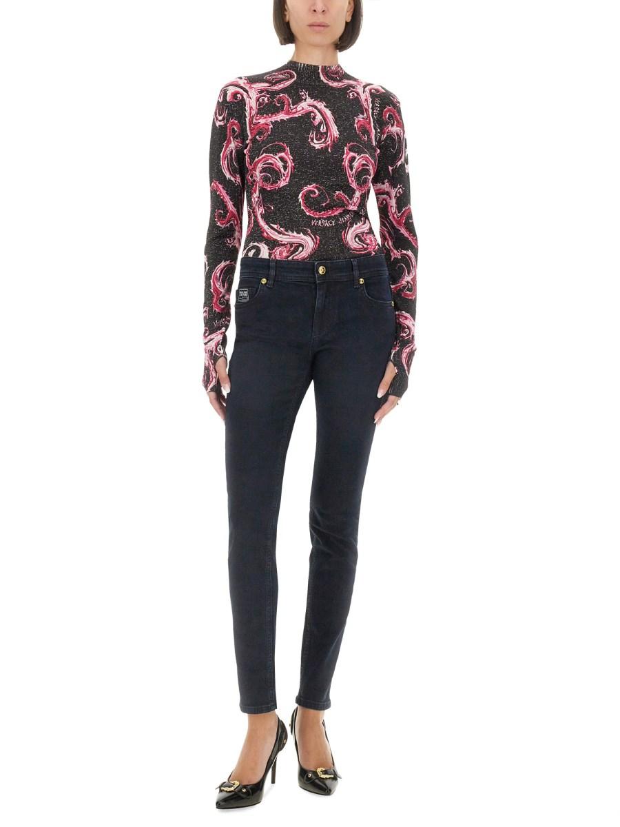 VERSACE JEANS COUTURE JEANS SLIM FIT IN DENIM DI COTONE Promozione Limitata
