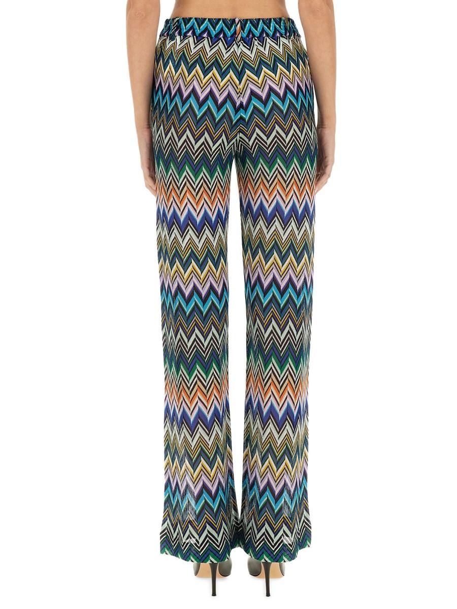 MISSONI PANTALONE DRITTO CON ZIG ZAG SFALSATO IN VISCOSA Offerta