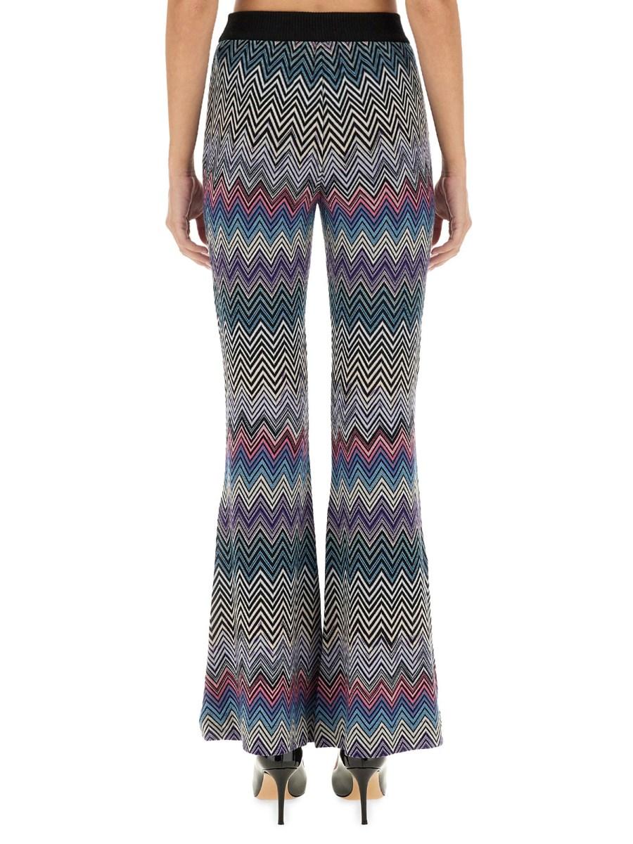 MISSONI PANTALONE FLARE ZIG-ZAG IN LANA Novità
