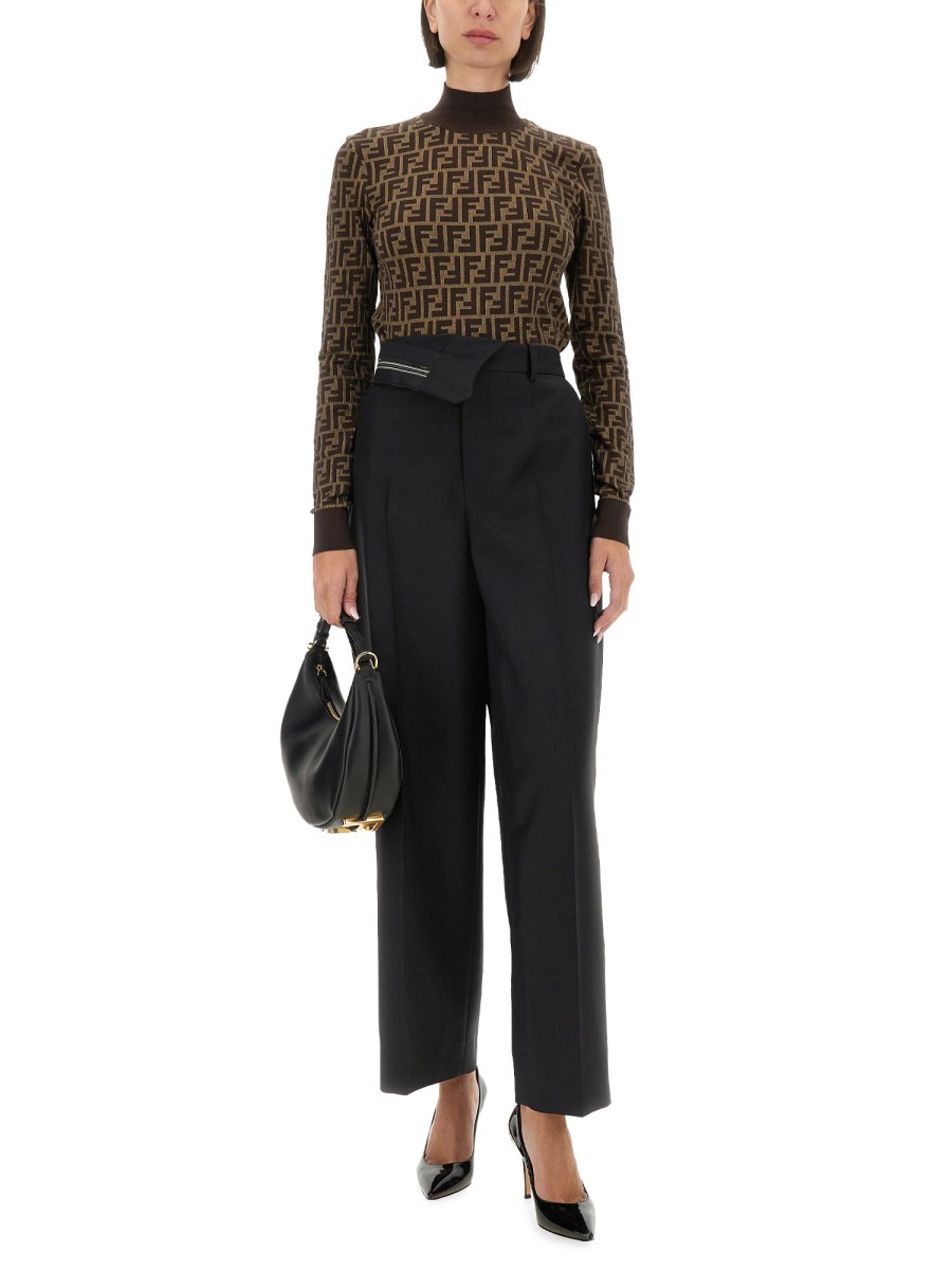 FENDI MAGLIA IN COTONE FF Vendita Calda