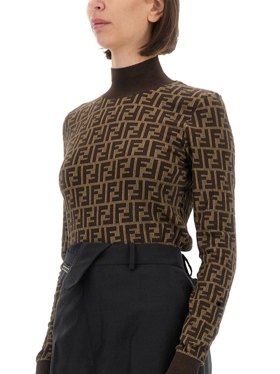 FENDI MAGLIA IN COTONE FF Vendita Calda