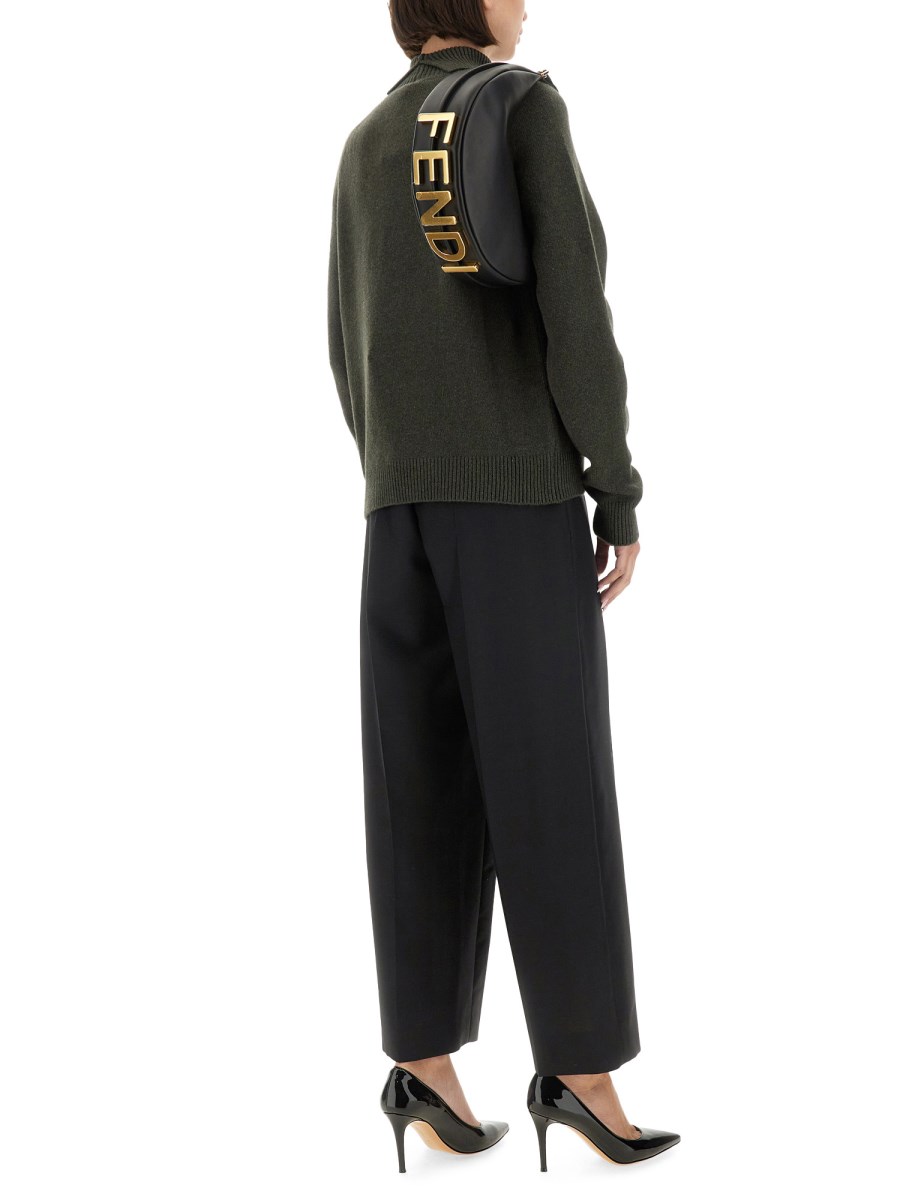 FENDI PULLOVER A COLLO ALTO IN CASHMERE Vendita Economica