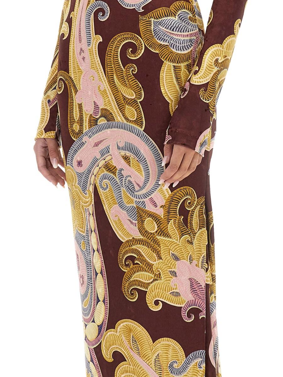 ETRO ABITO IN CINIGLIA STAMPATA Vendite Flash