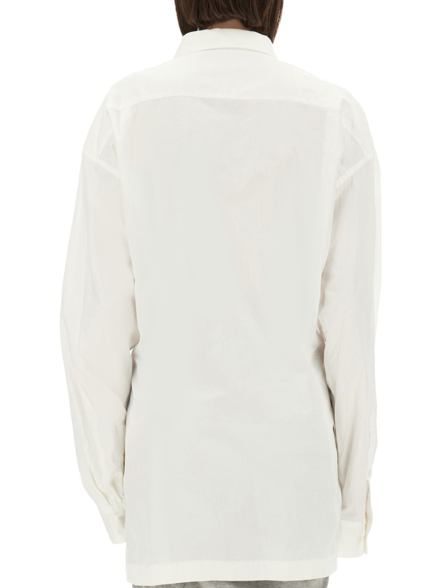 DRIES VAN NOTEN CAMICIA OVERSIZE FIT IN POPELINE DI COTONE In Saldo