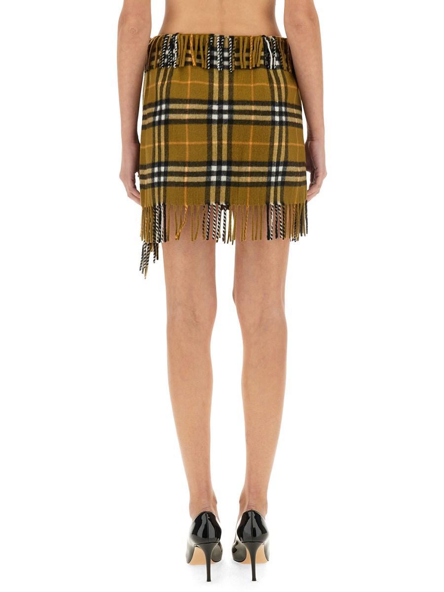 BURBERRY GONNA STILE SCIARPA IN LANA E CASHMERE CHECK 2025