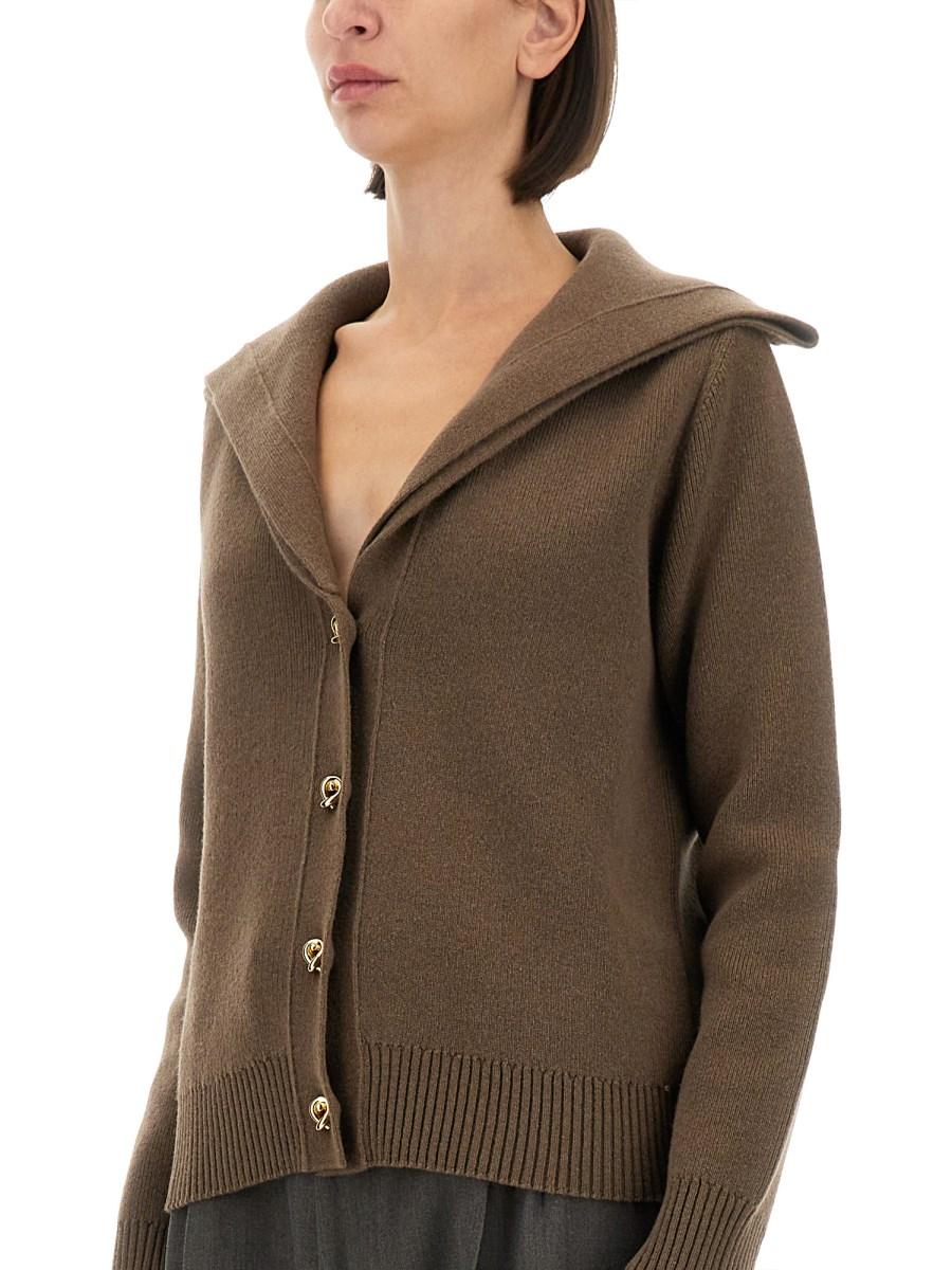 BOTTEGA VENETA CARDIGAN IN LANA COMPATTA Italy
