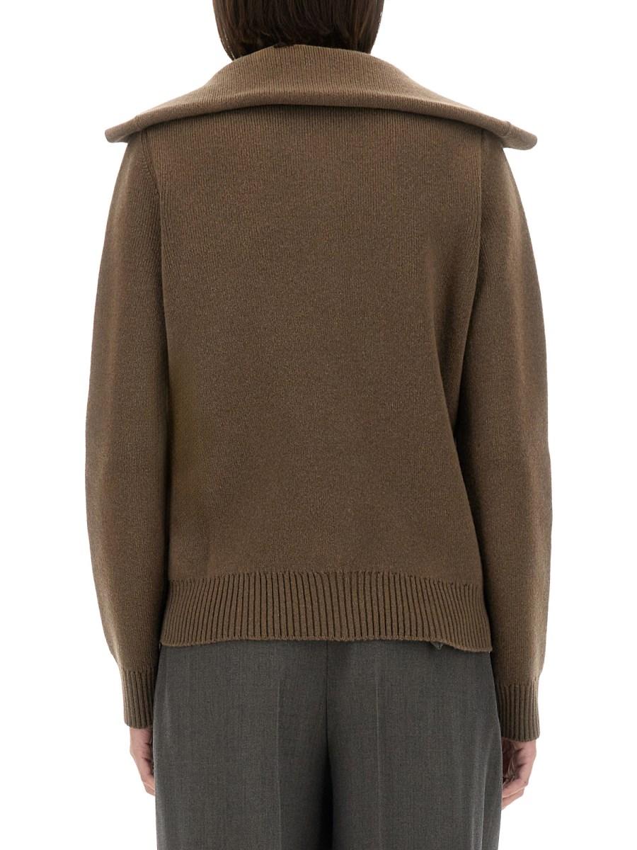 BOTTEGA VENETA CARDIGAN IN LANA COMPATTA Italy