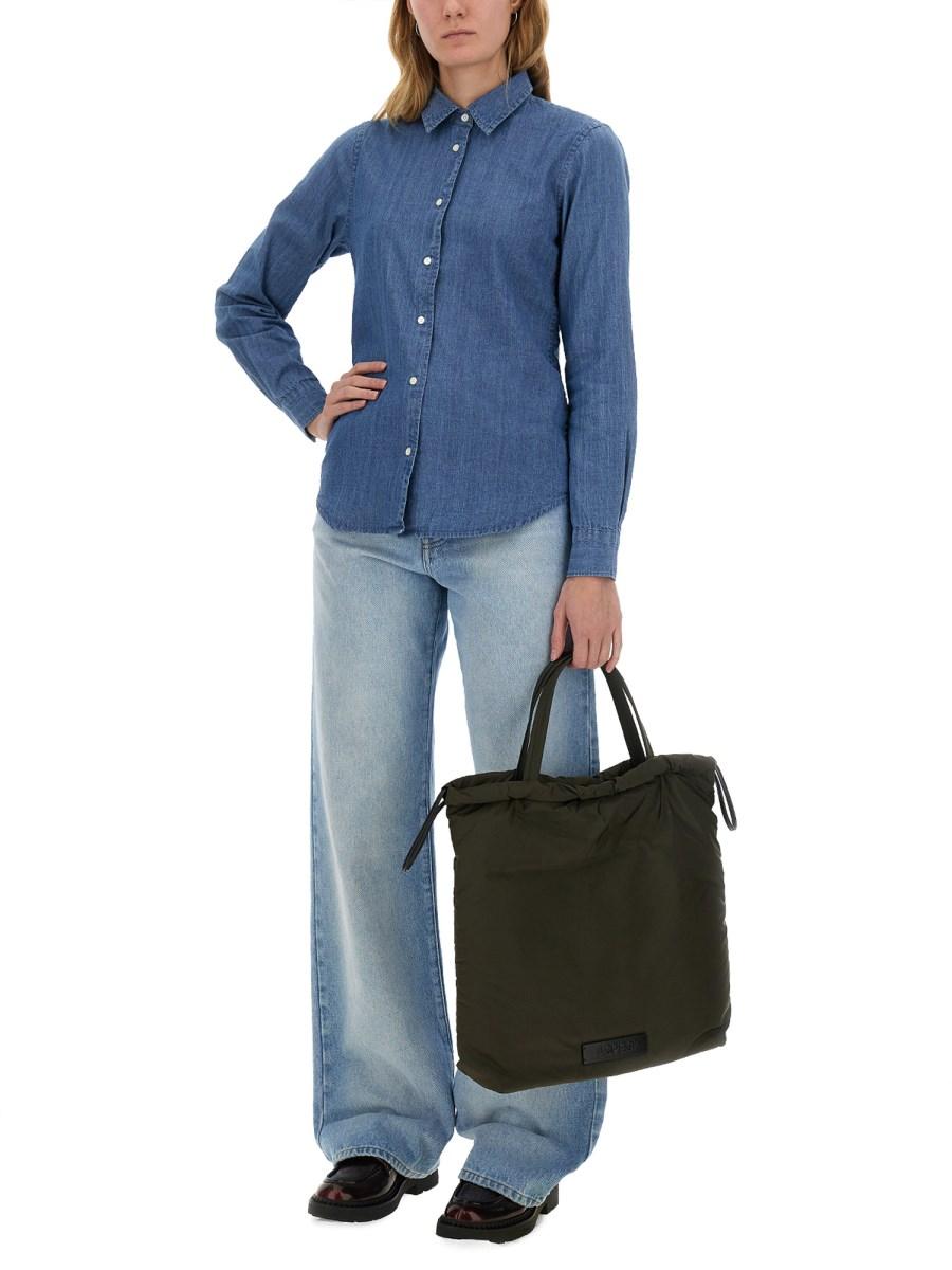 ASPESI CAMICIA REGULAR FIT IN DENIM DI COTONE Promozione