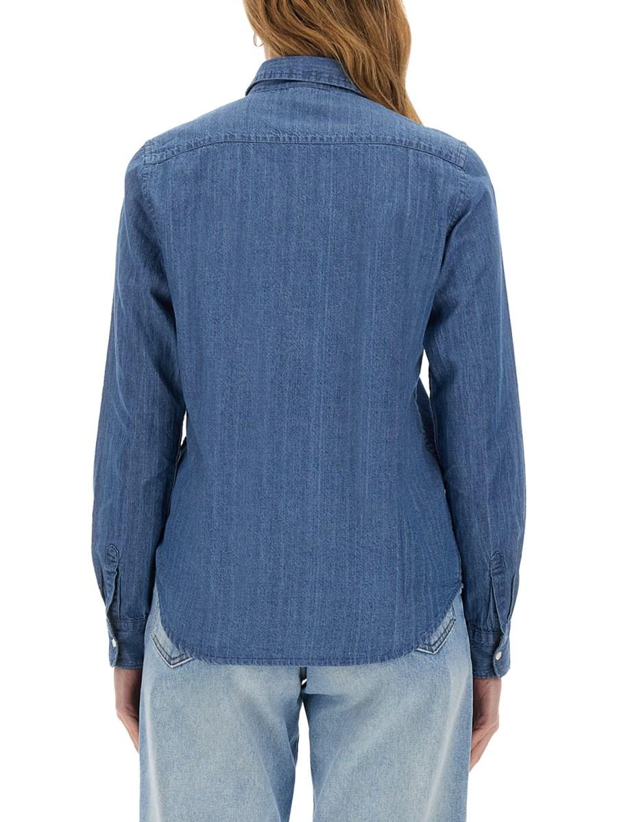 ASPESI CAMICIA REGULAR FIT IN DENIM DI COTONE Promozione