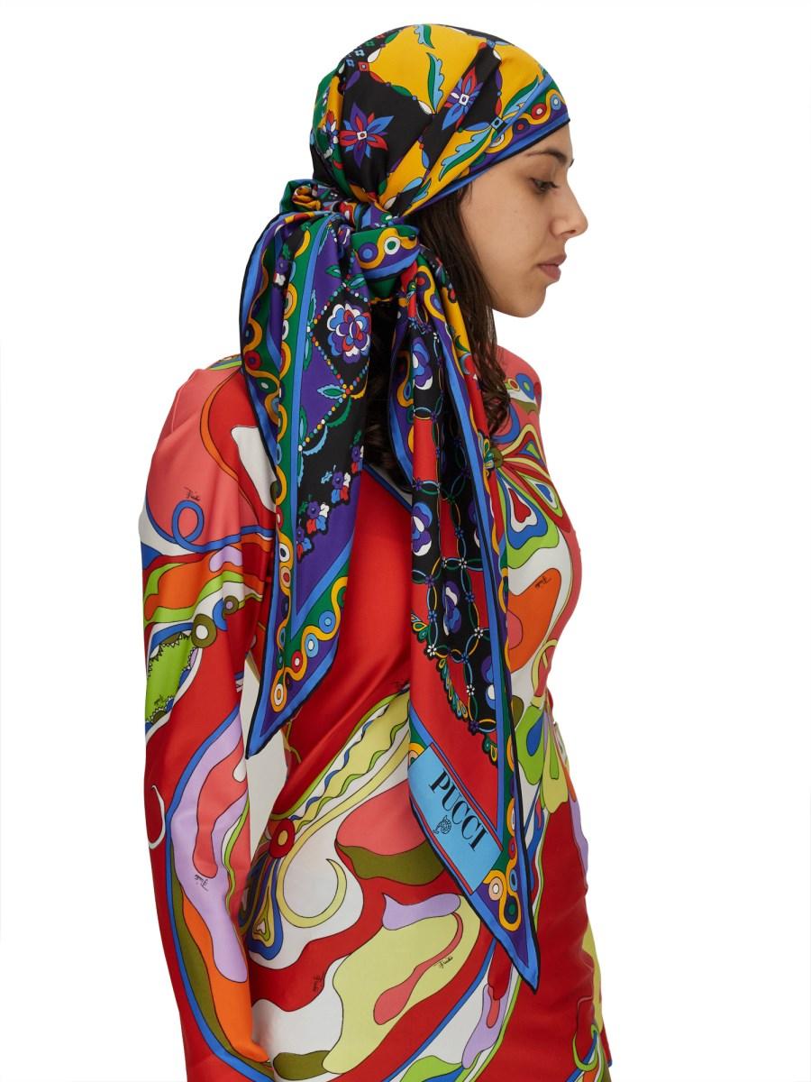 PUCCI FOULARD IN SETA CON STAMPA FESTA Convenienza