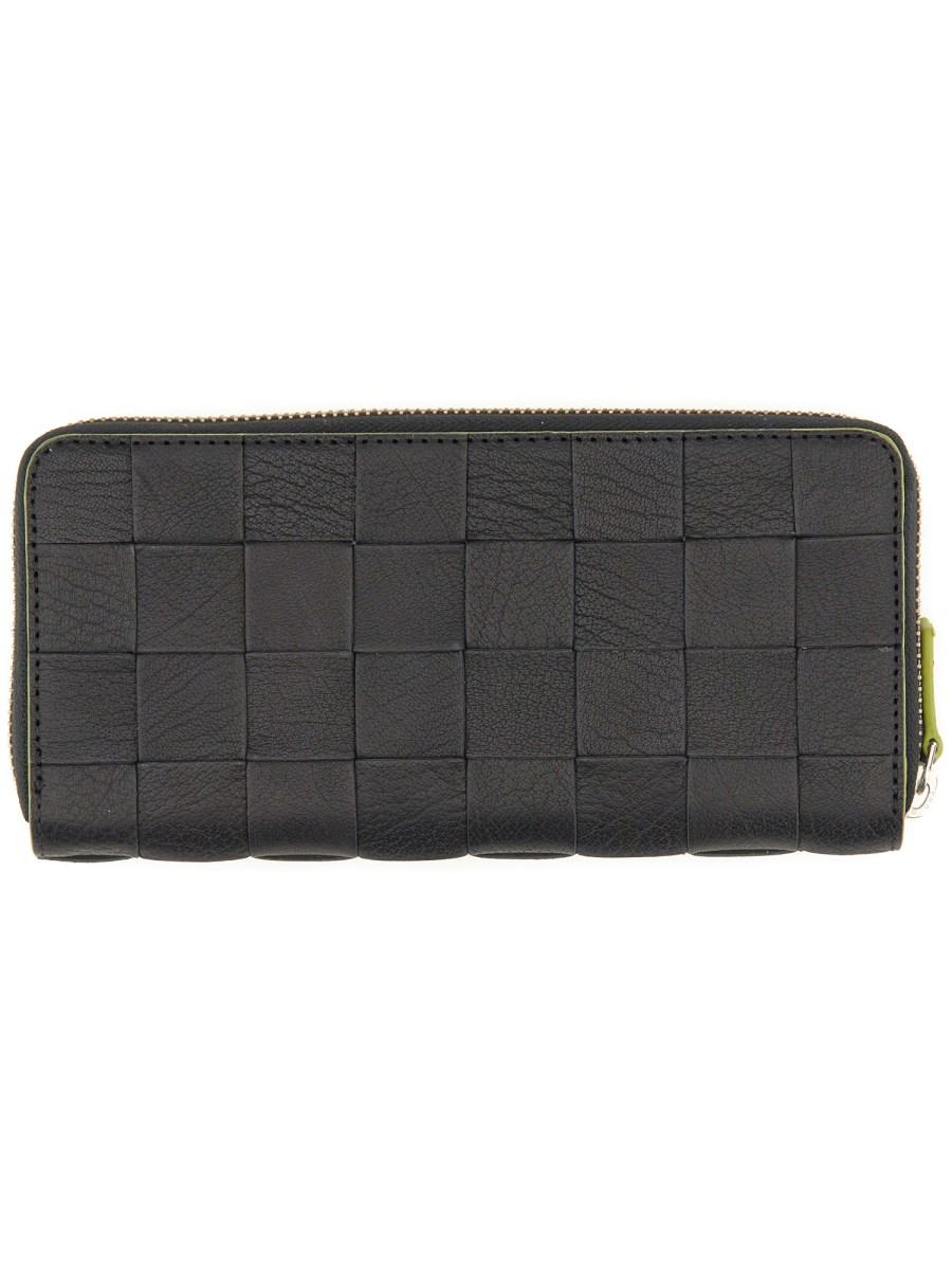 DRAGON DIFFUSION PORTAFOGLIO CHECK IN PELLE CON ZIP Comprane uno, ottenene uno gratis