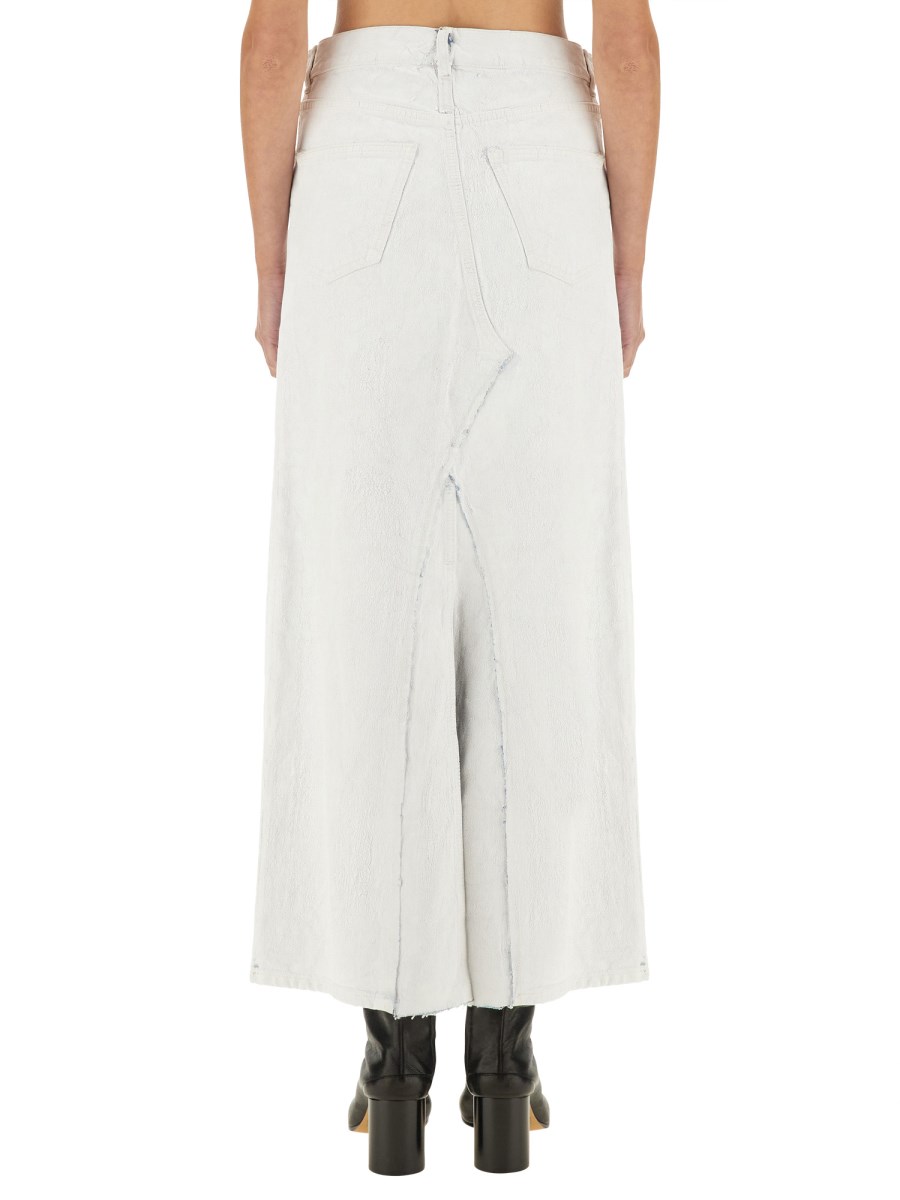 MAISON MARGIELA GONNA MIDI IN DENIM Ritorno libero