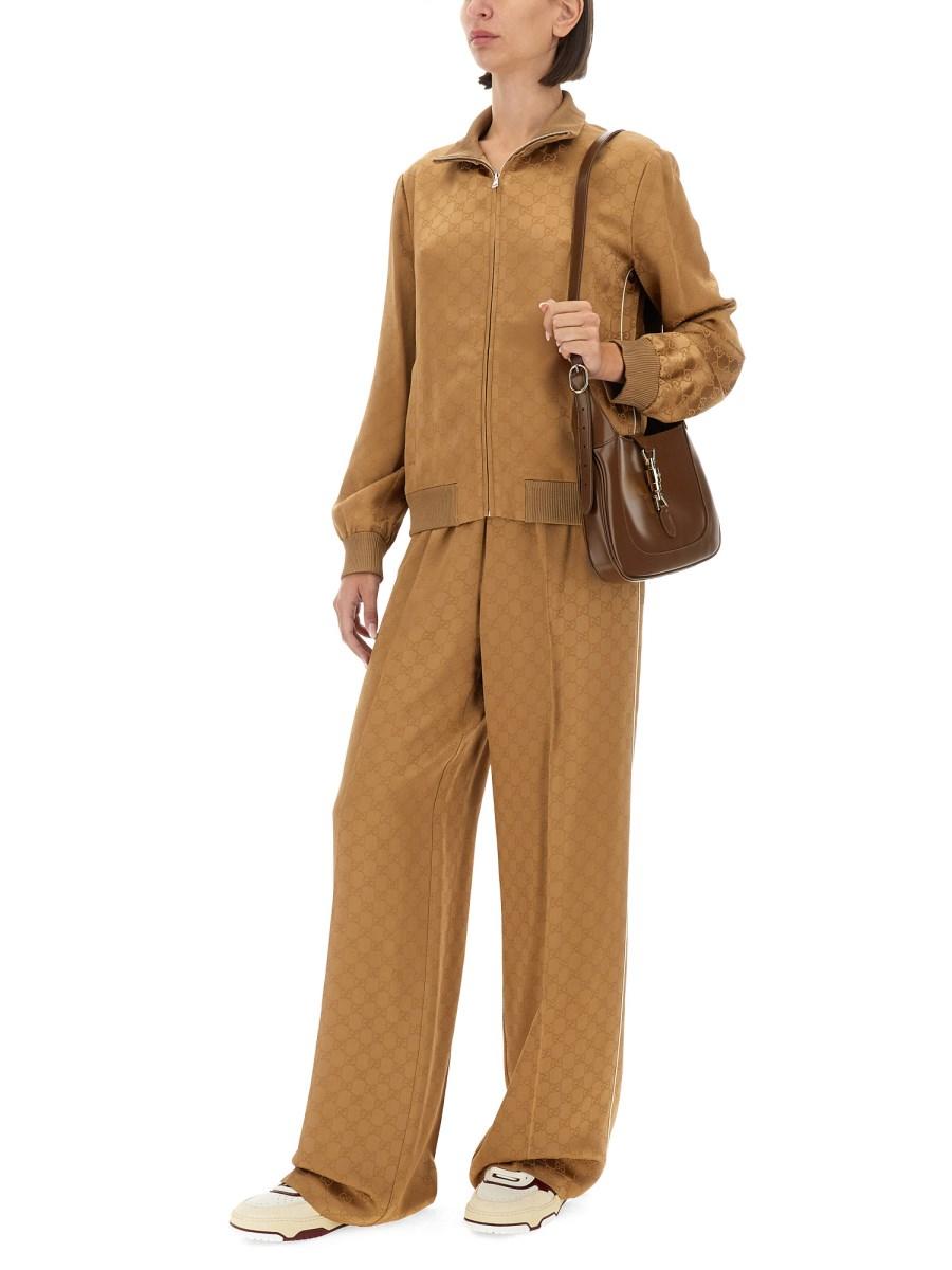 GUCCI PANTALONE IN JACQUARD GG Trasporto libero internazionale