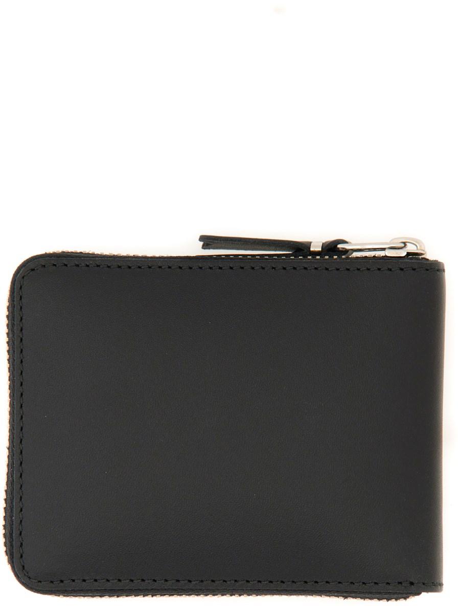 COMME DES GARCONS WALLET PORTAFOGLIO SILVER EYELET LINE Duty-free