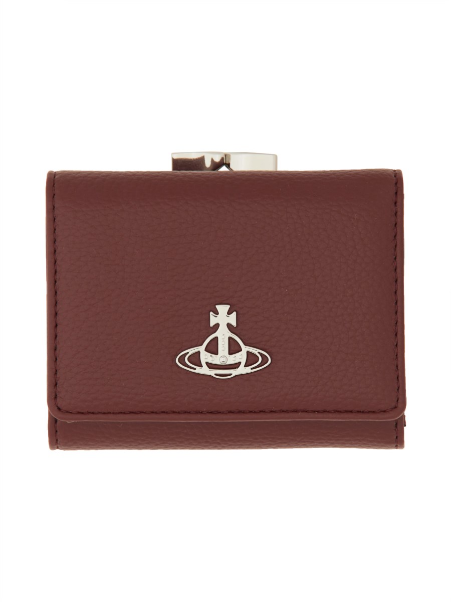 VIVIENNE WESTWOOD PORTAFOGLIO TRI-FOLD SMALL FRAME Affare Del Giorno