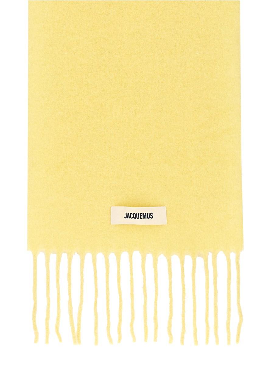 JACQUEMUS SCIARPA IN MISTO LANA CON LOGO I Più Venduti