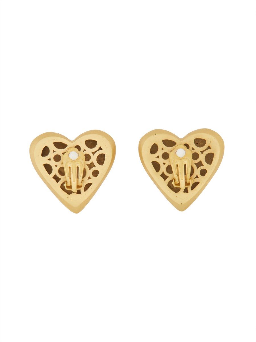 DOLCE & GABBANA ORECCHINI CUORE CON LOGO DG Spedizione gratuita