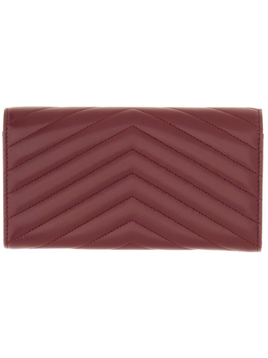 SAINT LAURENT PORTAFOGLIO IN PELLE DI VITELLO CON LOGO MONOGRAM Offerte giornaliere