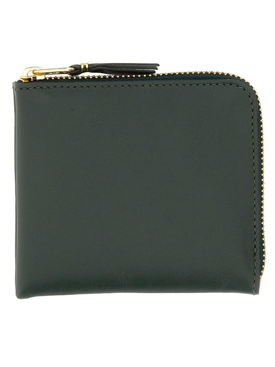 COMME DES GARCONS WALLET PORTAFOGLIO IN PELLE CON ZIP Solo un giorno rimasto