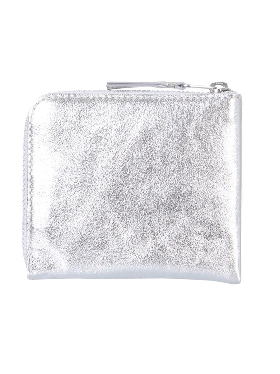 COMME DES GARCONS WALLET PORTAFOGLIO IN PELLE CON ZIP Super sconto